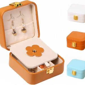 Small Jewelry Box with Makeup Mirror - Perfect for Travel and Storage