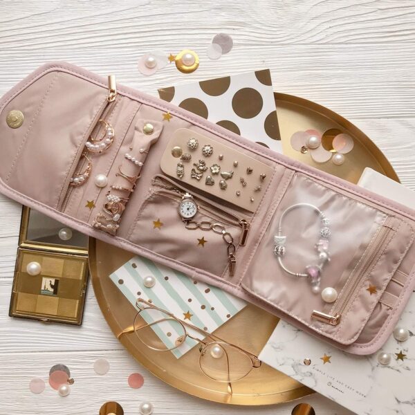 Foldable Jewelry Roll for Travel - Perfect for Rings, Necklaces, Earrings, Bracelets - Image 13