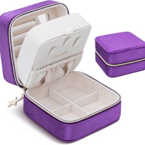 2-Layer Elegant Velvet Jewelry Box for Wedding Gifts and Special Occasions