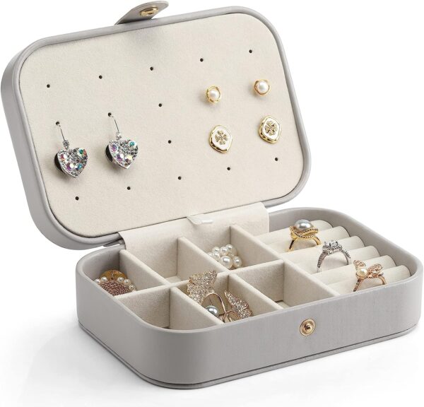Chic Travel Jewelry Box - Small in Size with Plenty of Storage Space - Image 4