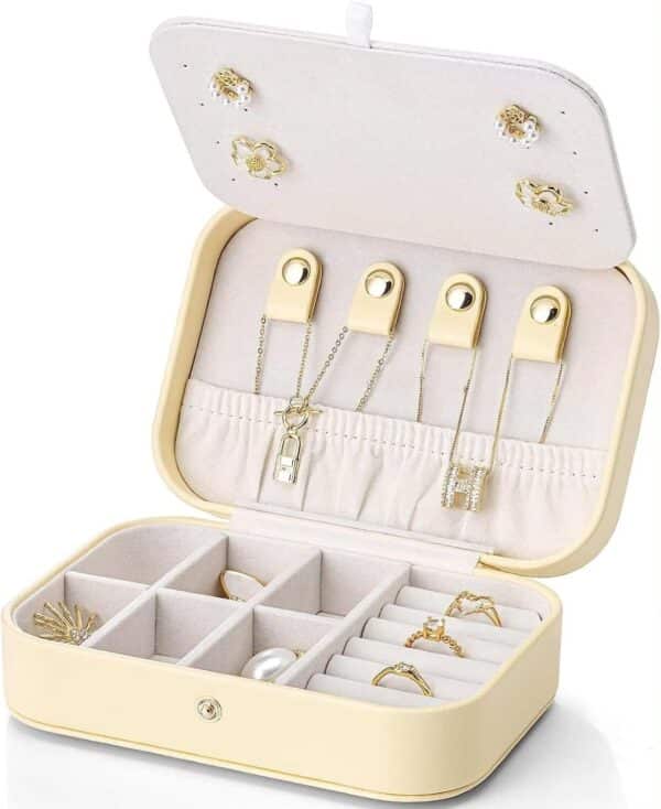 Chic Travel Jewelry Box - Small in Size with Plenty of Storage Space