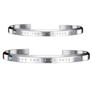 Custom 18K Gold Plated Stainless Steel Jewelry Bracelets for Lovers