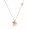 18K Gold Plated Stainless Steel Daisy Pendant Necklace