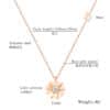 18K Gold Plated Stainless Steel Daisy Pendant Necklace - Image 3