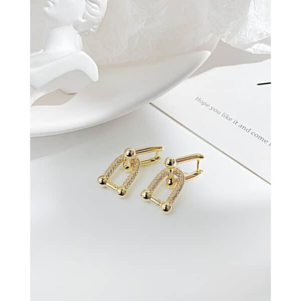 Trendy US Stainless Steel Geometric Earrings - Best gift selection - Image 5