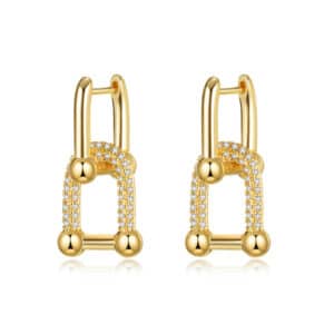 Trendy US Stainless Steel Geometric Earrings - Best gift selection