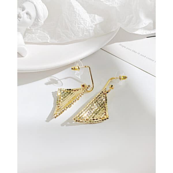 Luxury Irregular Triangle Earrings - Special Gift for Beauty - Image 2