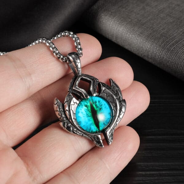 Devil's Eye Pendant Men's Necklace - A Fashionable Accessory for Every Outfit - Image 3