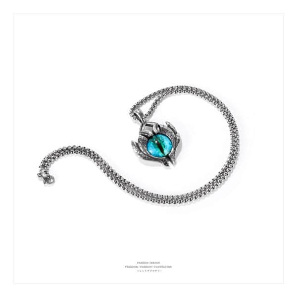 Devil's Eye Pendant Men's Necklace - A Fashionable Accessory for Every Outfit - Image 2
