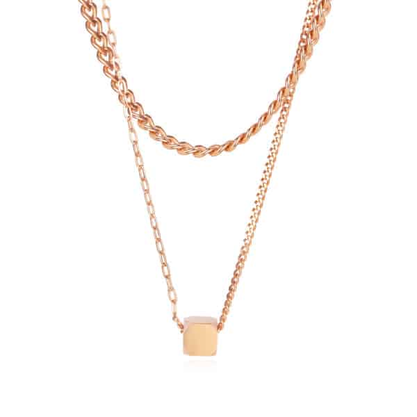 Elegant Stainless Steel Double Stacked Necklace - Extra Points for Your Outfit - Image 8