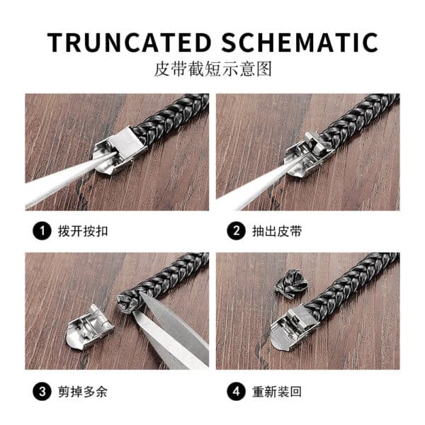 Multi-Layered Leather Bracelet for Men - Featuring a Trendy Five-Point Star Design - Image 3