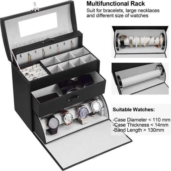 Fully Locking Jewelry Display Box for Men and Women - Image 4