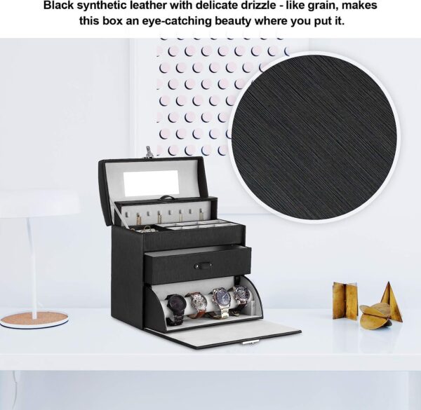 Fully Locking Jewelry Display Box for Men and Women - Image 3